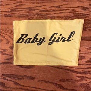 Yellow Baby Girl Crop Top